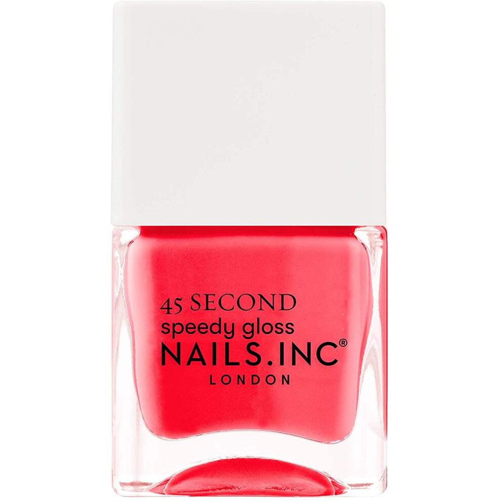 Nails.INC 45 Second Speedy 14 ml (Pack of 1), Browsing on Bond Street - Coral - Image 4