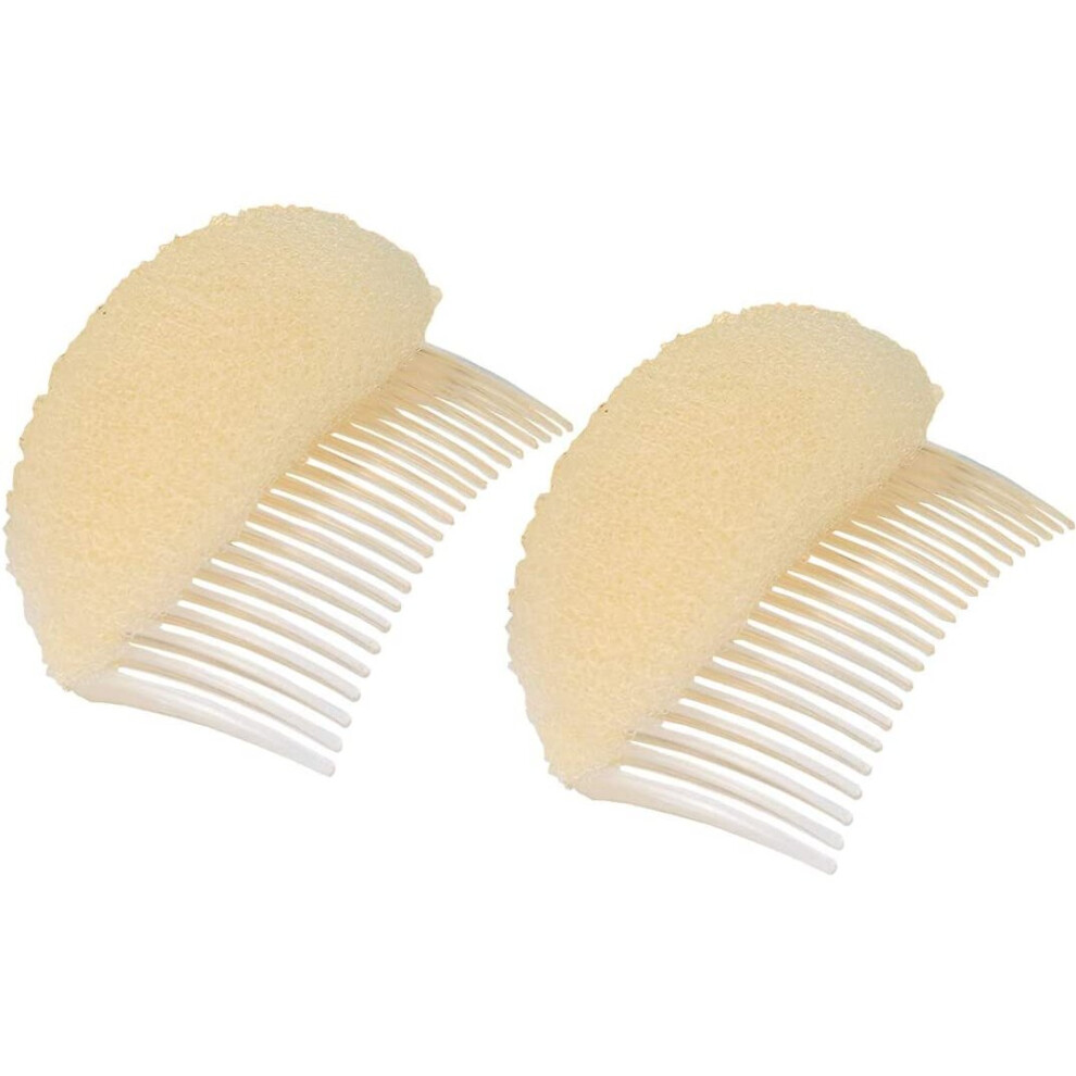 Ericotry - Pettine Per Capelli Con Inserti Per Volume Per Capelli A Forma Di Alveare Con Inserto Per Acconciature, Accessorio Per Acconciature Da Donna E Ragazza (Beige)-image