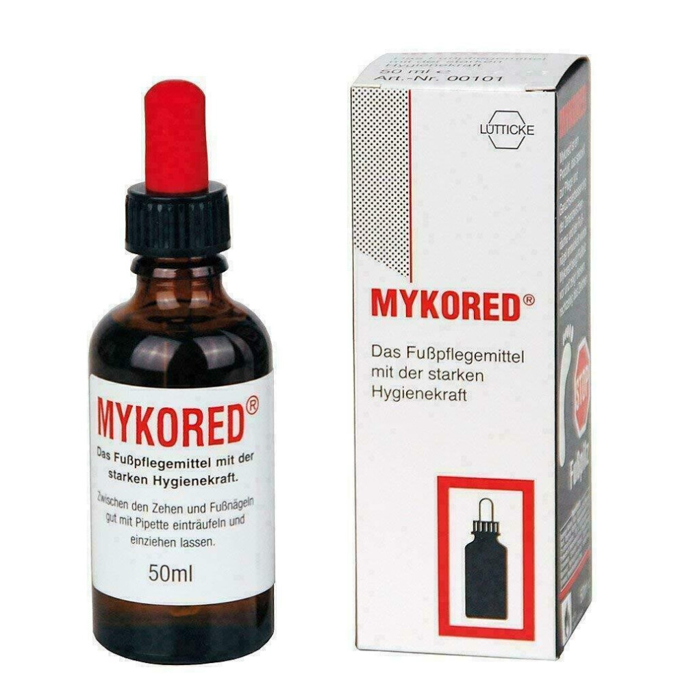 Mykored Nail Tincture Pipette Dropper 50ml | Safe & Painless Fungal Protection