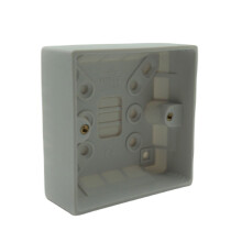 32mm Surface Mount Pattress Box Single 1 Gang Electrical Back Box
