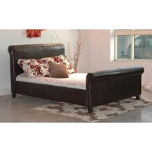 (Henley PU King Size Bed Black) Henley PU Bed Black(Double ,King Size Bed)