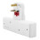 Benross 45090 Standard 3 Way Wall Adaptor Socket / Simple Wall Extension 10