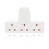 Benross 45090 Standard 3 Way Wall Adaptor Socket / Simple Wall Extension 11