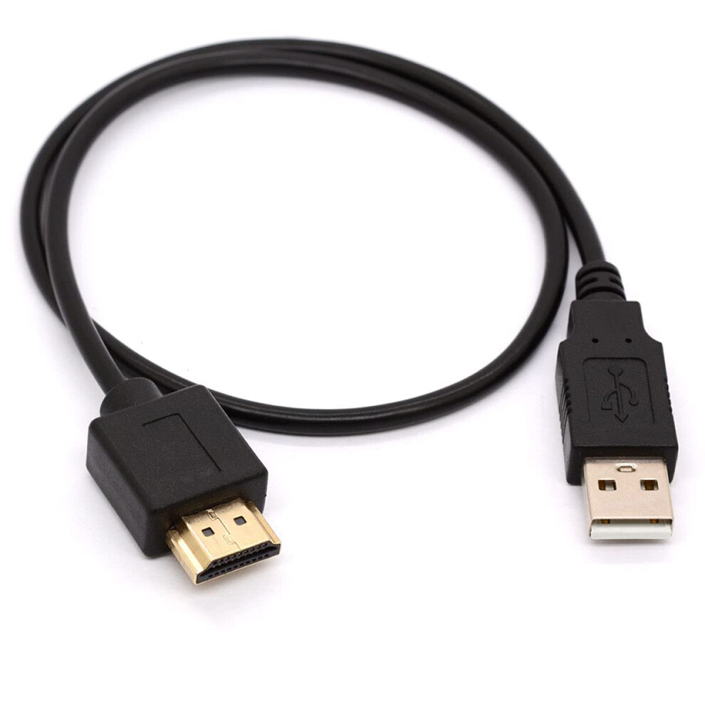 USB to HDMI Adapter Cable Cord - USB 2.0 Type A Male to HDMI Male Converter (Only for Charging)