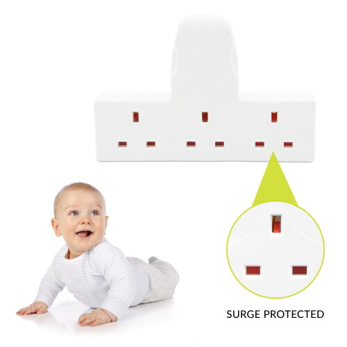 Benross 45090 Standard 3 Way Wall Adaptor Socket / Simple Wall Extension 2