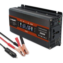 Cantonape 8% Discount 1000W/2000W Power Inverter DC 12V to 230V 240V AC Car Converter 12V Inverter with 12v Cigarette Lighter with 2 USB and universal