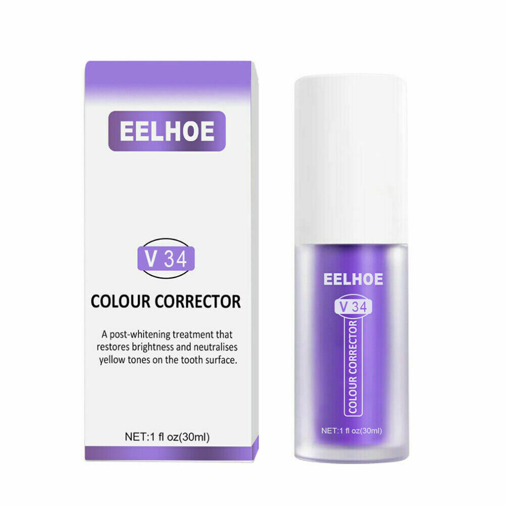 Purple (Purple) V34 Colour Corrector Teeth Whitening Sensitive Teeth Toothpaste