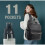 Allis Baby Leather Changing Bag Backpack - Black 6