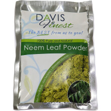 Davis Finest Neem Powder for Face, Hair, Dry Skin Rescue, Eczema, Flaky, Itchy, Acne Scars, Scalp, Lice Relief Treatment - Anti Dandruff Vegan Hair