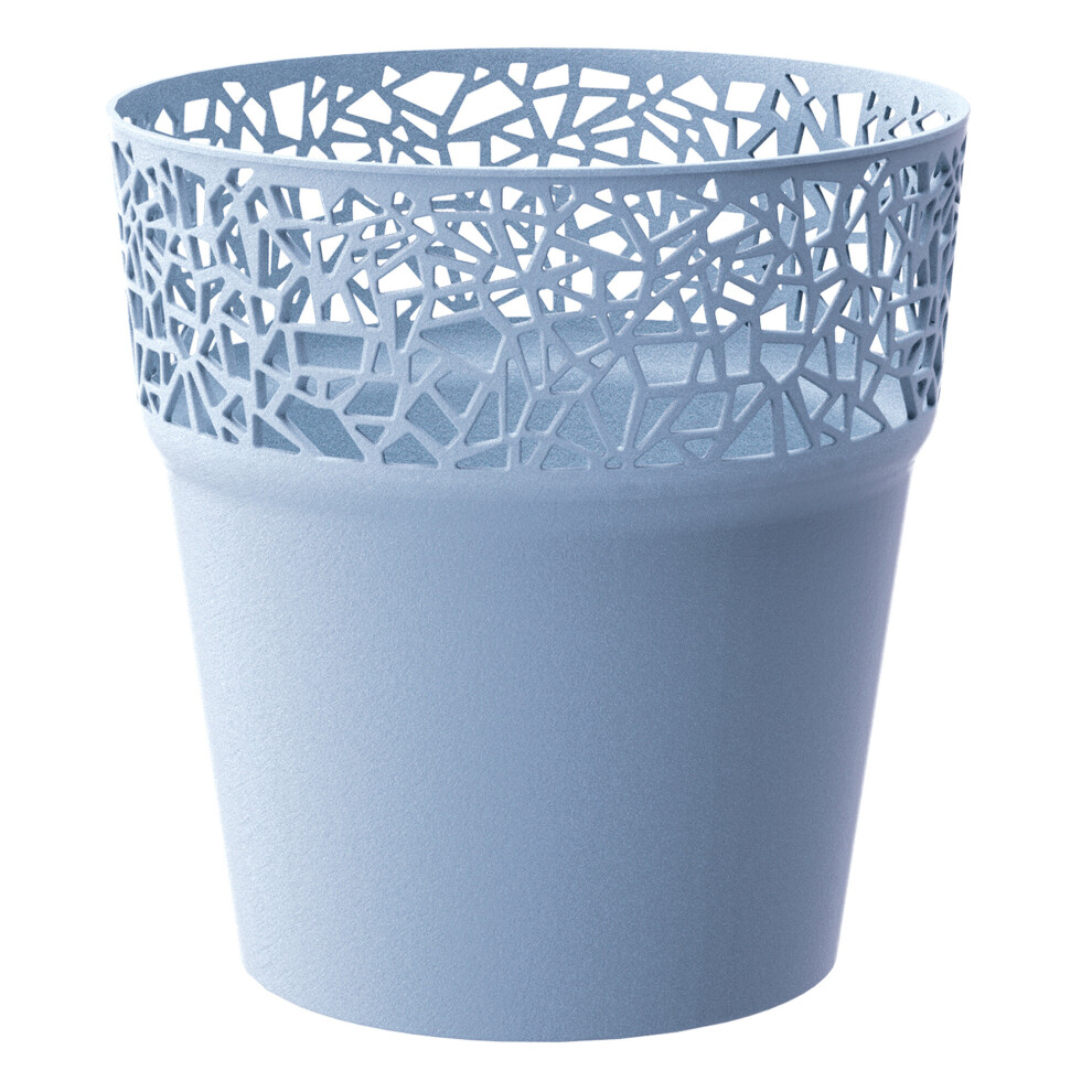 (Blue, 1) Tree Plastic Flower Plant Garden Herb Planter Pots