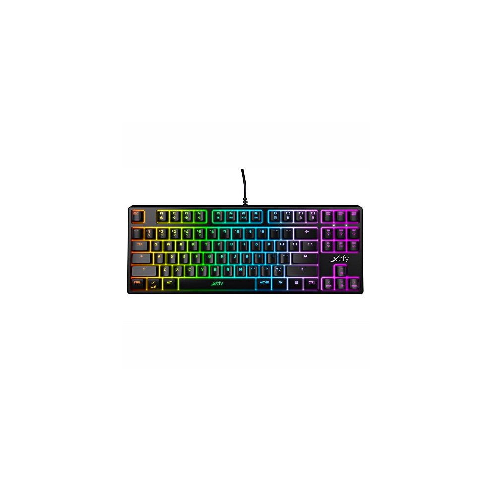 Xtrfy K4 Tkl Rgb Compact Mechanical Gaming Keyboard - Us Layout, Black 7340086908818