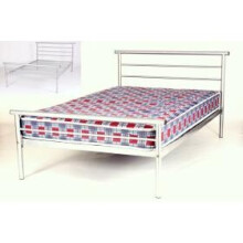 (Hercules Metal Bed Single Silver) Hercules Metal Bed Silver(Single, 4FT, Double)