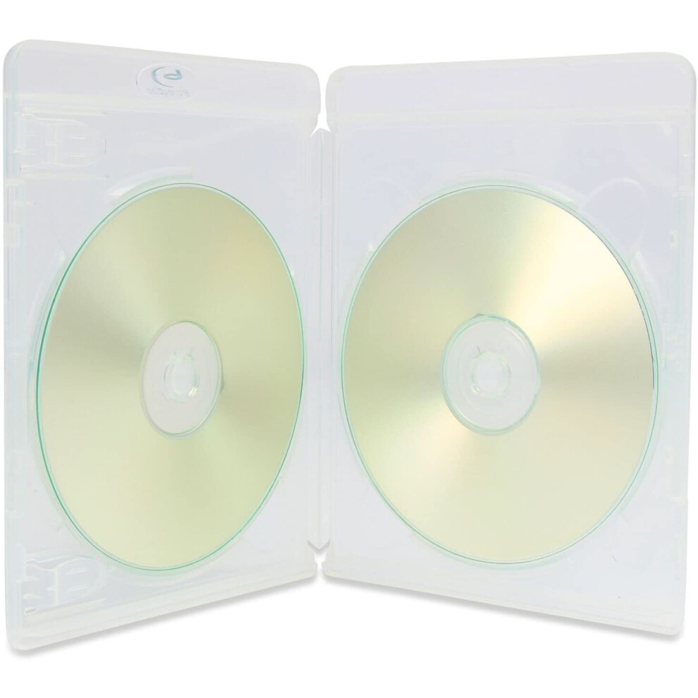 25 X Amaray Vortex Eco-Lite Double 3D Clear 2-Disc Blu-Ray Cases In Dragon Trading Packaging 3422296876652