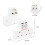 Benross 45600 Standard 2 Way Wall Adaptor Socket / Includes 2 USB Slots 4
