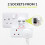 Benross 45600 Standard 2 Way Wall Adaptor Socket / Includes 2 USB Slots 6
