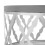 LIVIVO LIVIVO Round Coffee Table with Metal Base - Silver/Grey 9
