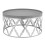 LIVIVO LIVIVO Round Coffee Table with Metal Base - Silver/Grey 1