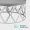 LIVIVO LIVIVO Round Coffee Table with Metal Base - Silver/Grey 3