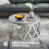 LIVIVO LIVIVO Round Coffee Table with Metal Base - Silver/Grey 2