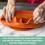 Sage Spoonfuls, Sili Bear Plate, Orange, 1 Count 6