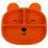 Sage Spoonfuls, Sili Bear Plate, Orange, 1 Count 1