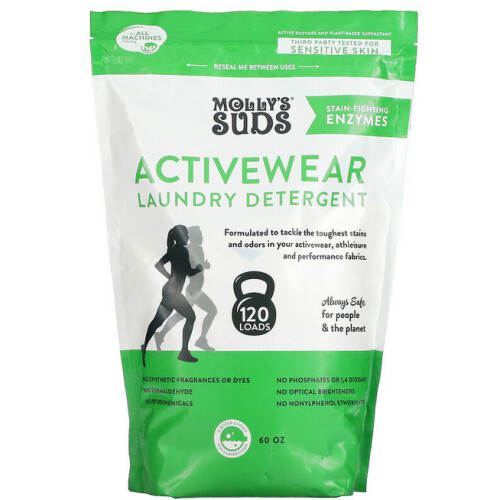 Molly's Suds, Activewear Laundry Powder , 120 Loads, 60 oz