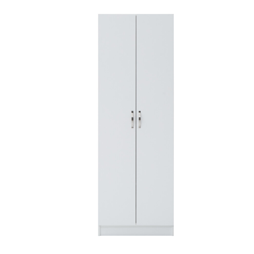 2 Door Double Wardrobe White