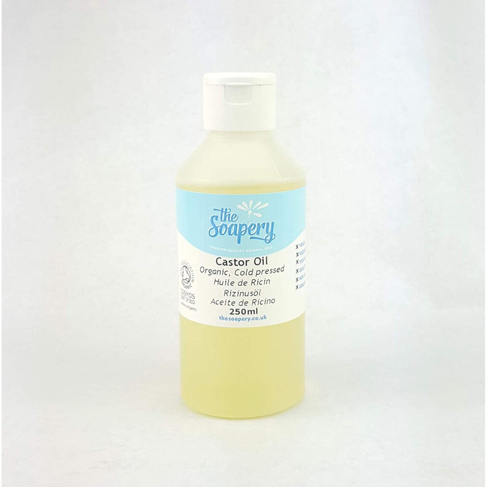 Thesoapery Yellow Castor Oil Organic Cold Pressed 250Ml - 100% Pure