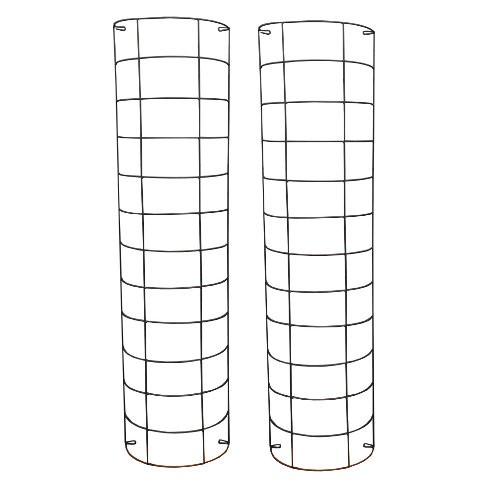 Large Metal Tube Trellis Semi Circular for Drainpipes (Set of 2)