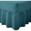 (Teal, King) Plain Dyed Polycotton Easy Care Valance Sheet 1