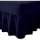 (Navy, Single) Plain Dyed Polycotton Easy Care Valance Sheet 1
