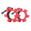 (Red) Aluminium Olympic 2" Safety Collars Set 1