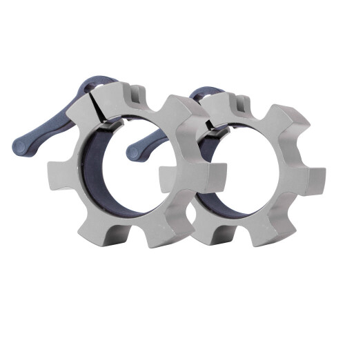 (Silver) Aluminium Olympic 2" Safety Collars Set