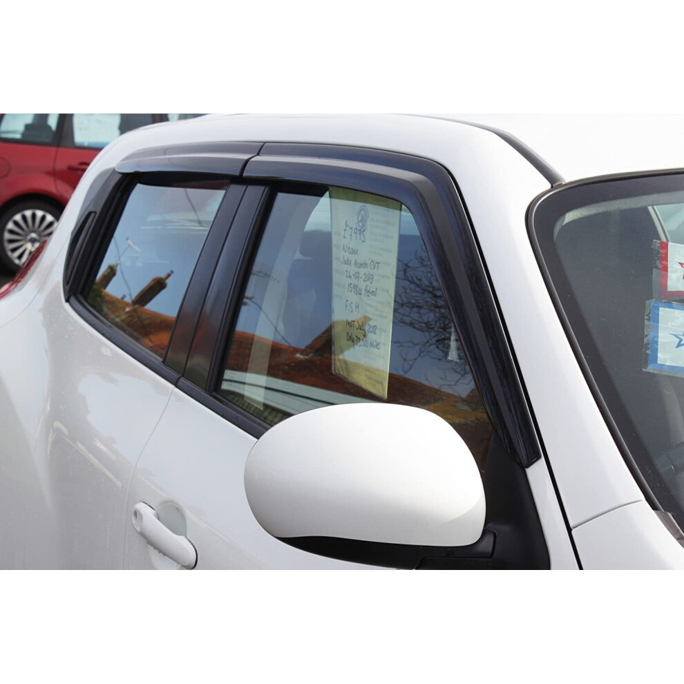 Autoclover Wind Deflectors Set For Nissan Juke 2010-2019 (4 Pieces)