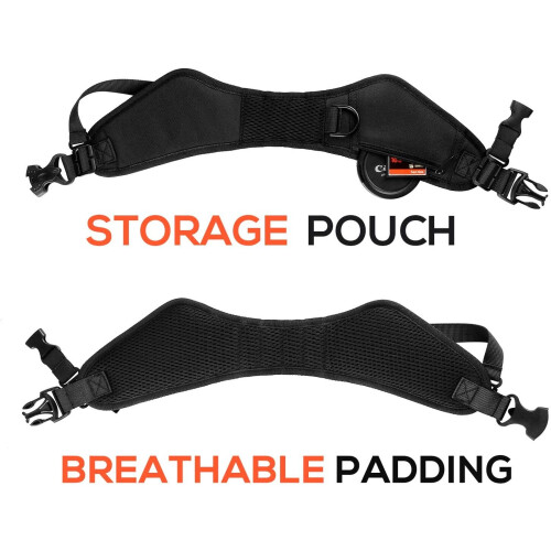 waka Camera Neck Strap with Quick Release, Safety Tether and Underarm