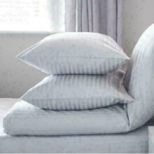 EXTRA LARGE JUMBO PILLOWS HOTEL QUALITY STRIPED PILLOWS PACK OF 2 DELUXE PILLOW