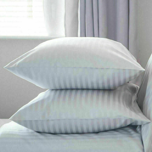 EXTRA LARGE JUMBO PILLOWS HOTEL QUALITY STRIPED PILLOWS PACK OF 2 DELUXE PILLOW on OnBuy