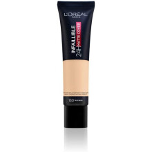 L'Oreal Paris Foundation, Infallible Matte Cover 24hour 130 True Beige, Sweat-proof, Heat-proof, Transfer-proof and Water-proof, SPF 18, 30 ml