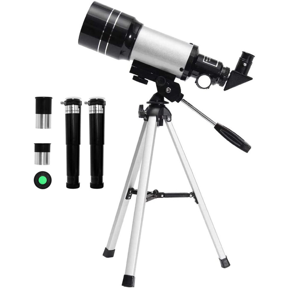 Space Astronomic Telescope, Professional 150X Kids Telescopes Sky Monocular Telescopes for Kids with Tripod and 2 Options Eyepiece Educational Toys