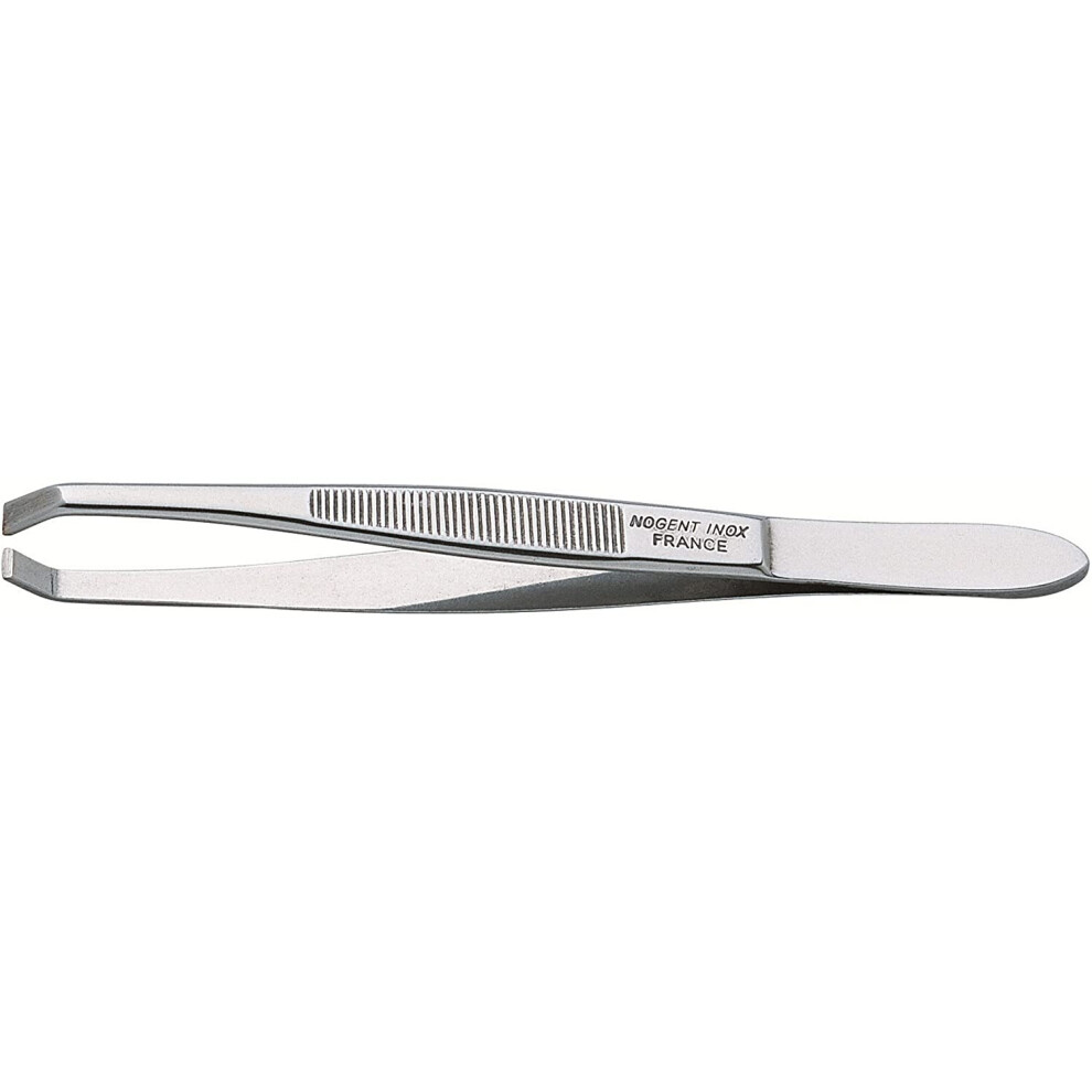 Nc 5092 Square Tip Slanted Tweezers 9 cm Stainless Steel