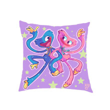 (Pink, Velvet) New Arrival Children Poppy Playtime Pillow Case 45cm Kids Cute Huggy Wuggy