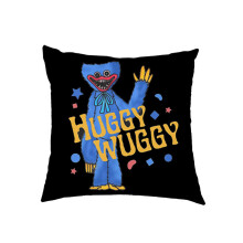 (BlackYellow, Velvet) New Arrival Children Poppy Playtime Pillow Case 45cm Kids Cute Huggy Wuggy