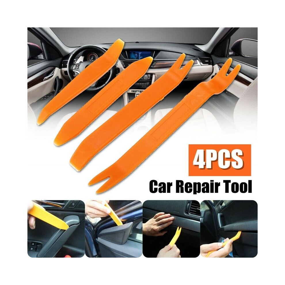 4Pcs Car Trim Removal Radio Door Tool Kit Panel Pry Dash Interior Clip Plastic 699763155593