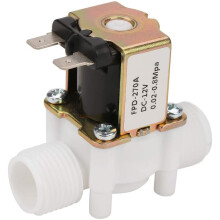 12V G1/2" NC Solenoidventil för vatteninlopp, normalt stängt, för tvättmaskin, vatendispenser, trädgårdssprutbevattning