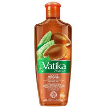 Dabur Vatika Enriched Hair Oil with Argan - 200 ml for silky, damage-free, non-greasy conditioning