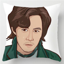 (2) Squid Game Throw Pillow Case Cushion Cover Sofa Home Bedroom Decor
