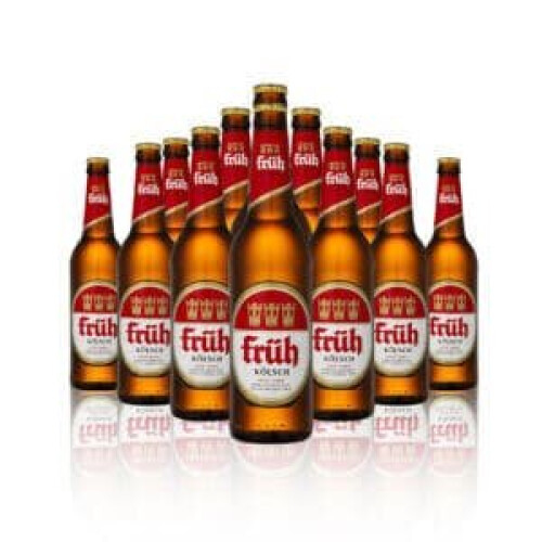 Früh Kölsch German Lager 500ml Bottles - 4.8% ABV (12 Pack)
