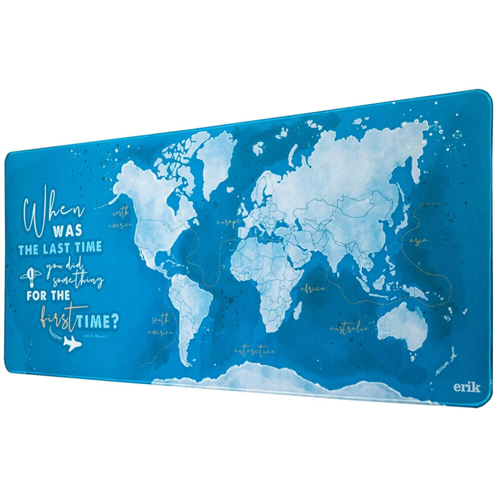 Official World Map Mouse Mat - Desk Pad - 31.5" X 13.78" Non-Slip Rubber Base Mouse Pad, Gaming Mouse Pad, Keyboard Mouse Mat 8435497244149