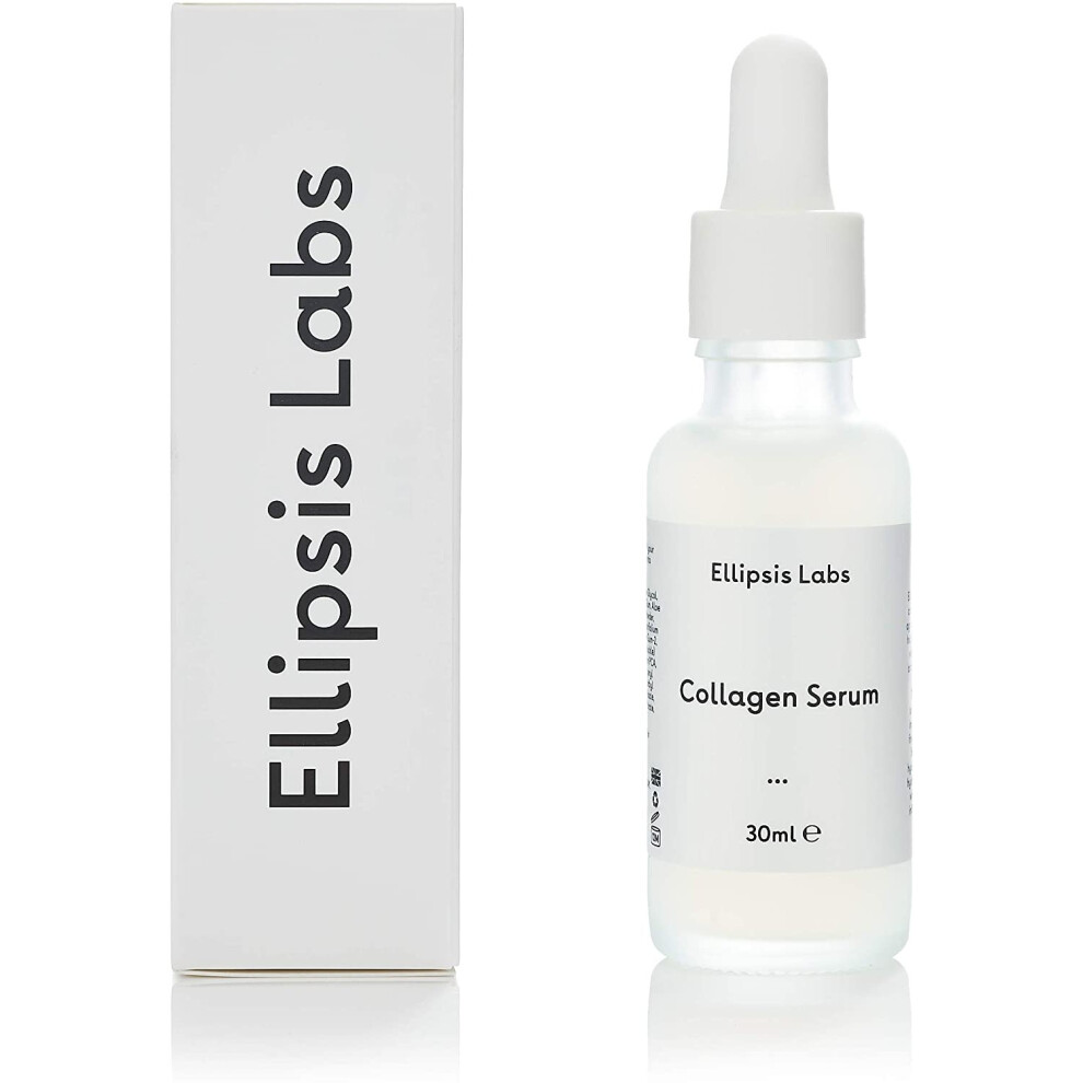 Collagen Serum by Ellipsis Labs. Anti ageing peptide serum with collagen-boosting properties for improving fine lines and wrinkles. 30ml / 1 fl.oz