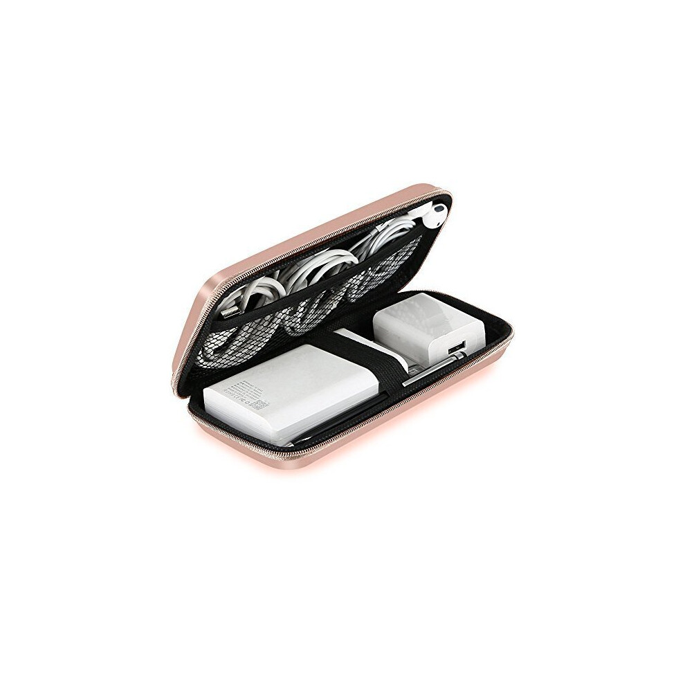 Acocobuy Power Bank Case Hard Drive Case 2.5 Shockproof Cable Organiser Bag Hard Eva Carrying Case For Power Bank,Charger Adapter,Headset,Battery Case 656664100992